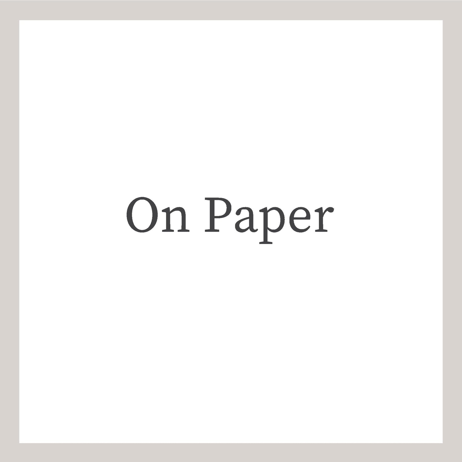 On Paper